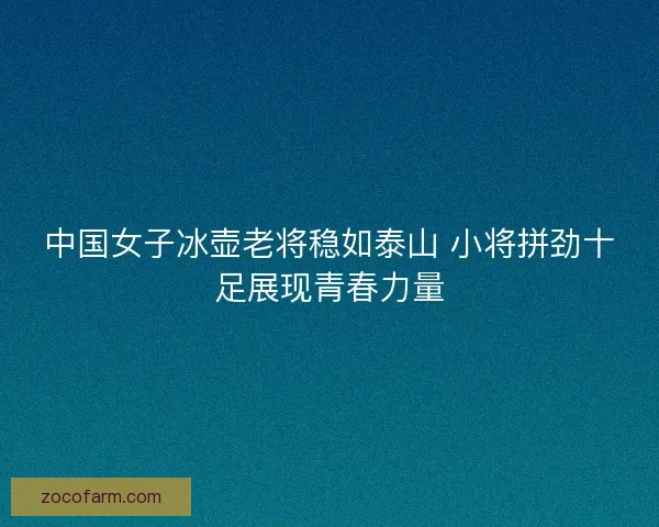 中国女子冰壶老将稳如泰山 小将拼劲十足展现青春力量